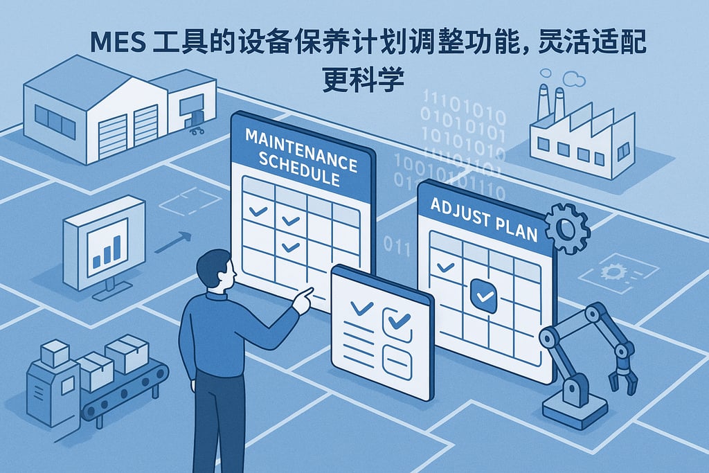 MES 工具的设备保养计划调整功能，灵活适配更科学
